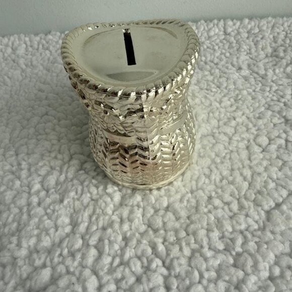 Vintage Silver Plate Baby Shoe Bank | Tarnish-Resistant Keepsake | - Picture 7 of 10